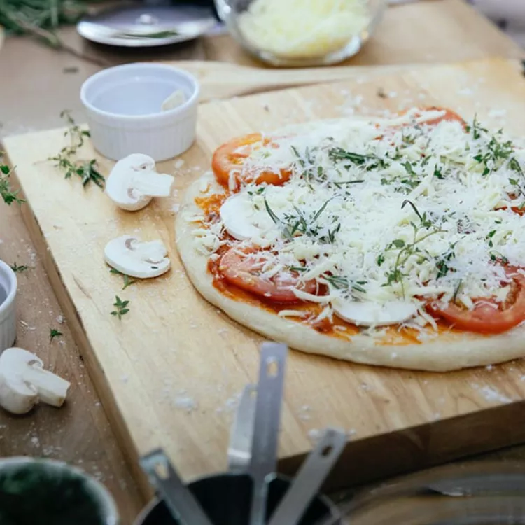 Pizza Maison faite lors des cours de cuisine